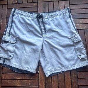 OP Light Gray Cargo Swim plus size trunks size 40-42
